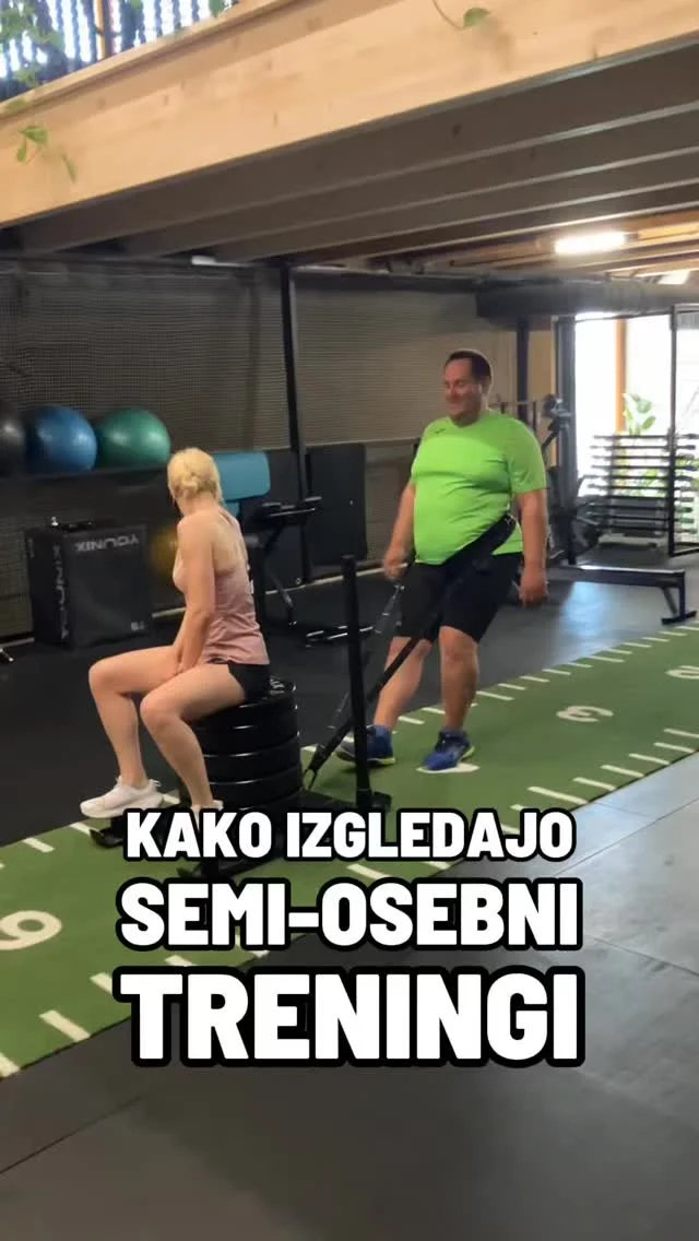👀 Te zanima kako izgledajo naši semi-osebni treningi?Pridi na BREZPLAČNI prvi trening in preveri 🤸‍♂️📩 Napiši sporočilo in dogovorimo se za termin